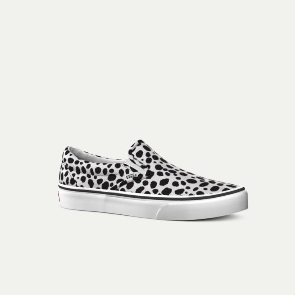 VANS customs dalmation slip ons womens 9.5